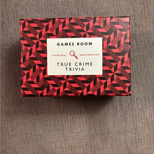 True Crime Trivia Card Game - Red and Black